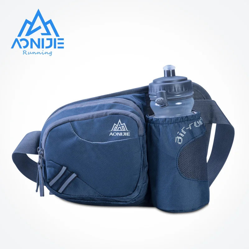 E809 Hydration Fanny Pack Waist Bag Bum Bag Running Belt Water Bottle Holder Jogging Marathon Race Fitness Gym Travel