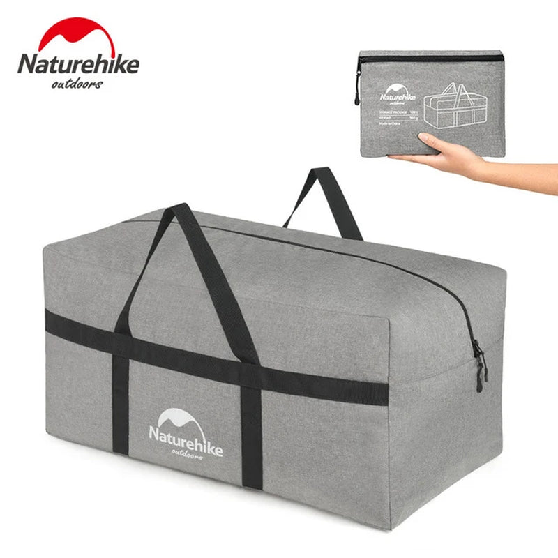 45L 100L Upgrade Folding Large Capacity Storage Bag Outdoor Ultralight Durable Bag Duffel Bag Portable Travel Camping