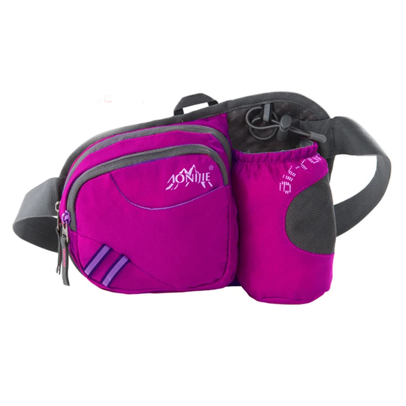 E809 Hydration Fanny Pack Waist Bag Bum Bag Running Belt Water Bottle Holder Jogging Marathon Race Fitness Gym Travel