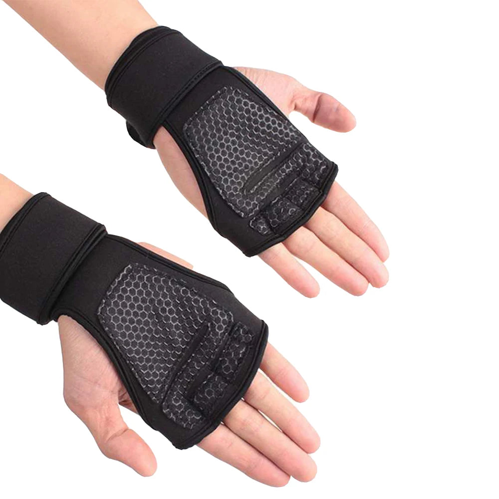 Weightlifting Training Gloves Fitness Sports Body Building Gym Hand Wrist Palm Protector Gloves MTB Cycling Gloves for Men Women