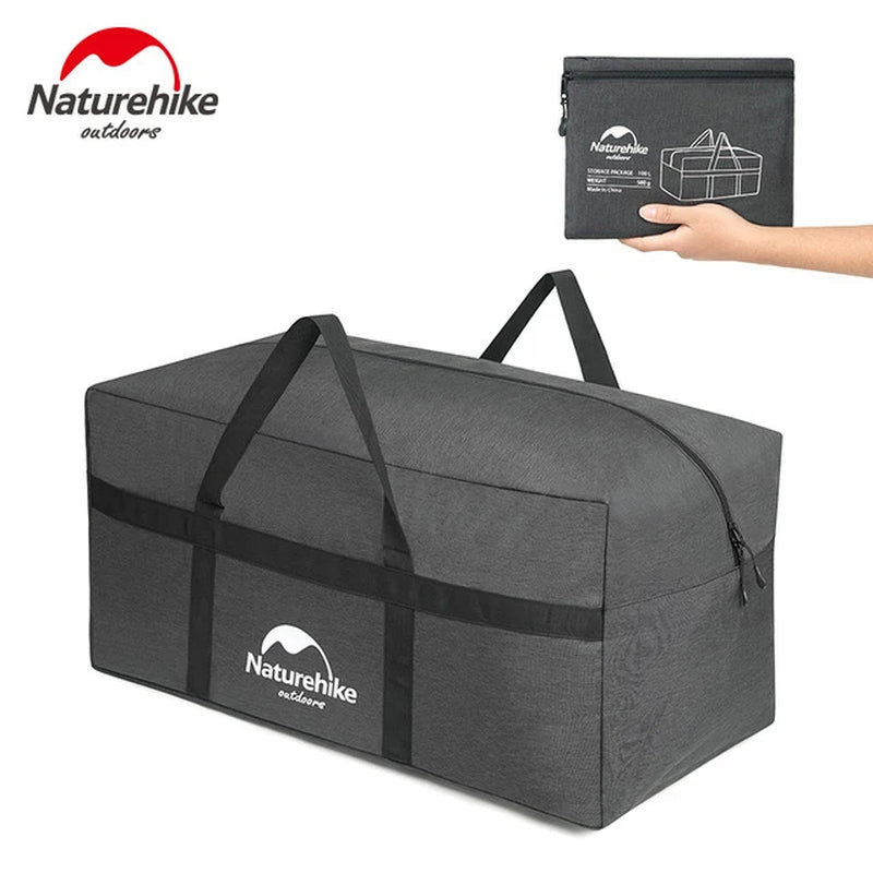 45L 100L Upgrade Folding Large Capacity Storage Bag Outdoor Ultralight Durable Bag Duffel Bag Portable Travel Camping