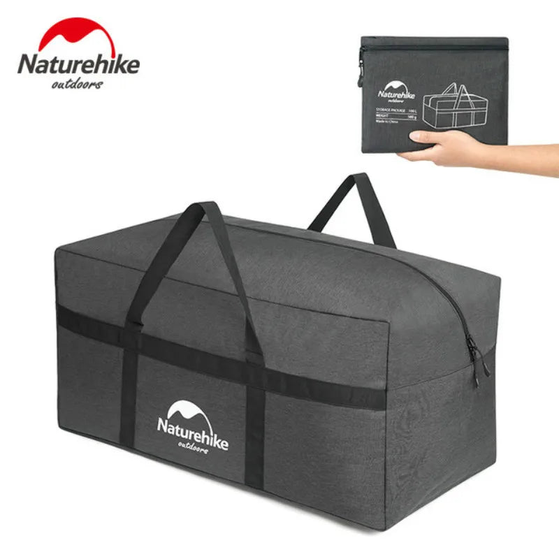 45L 100L Upgrade Folding Large Capacity Storage Bag Outdoor Ultralight Durable Bag Duffel Bag Portable Travel Camping