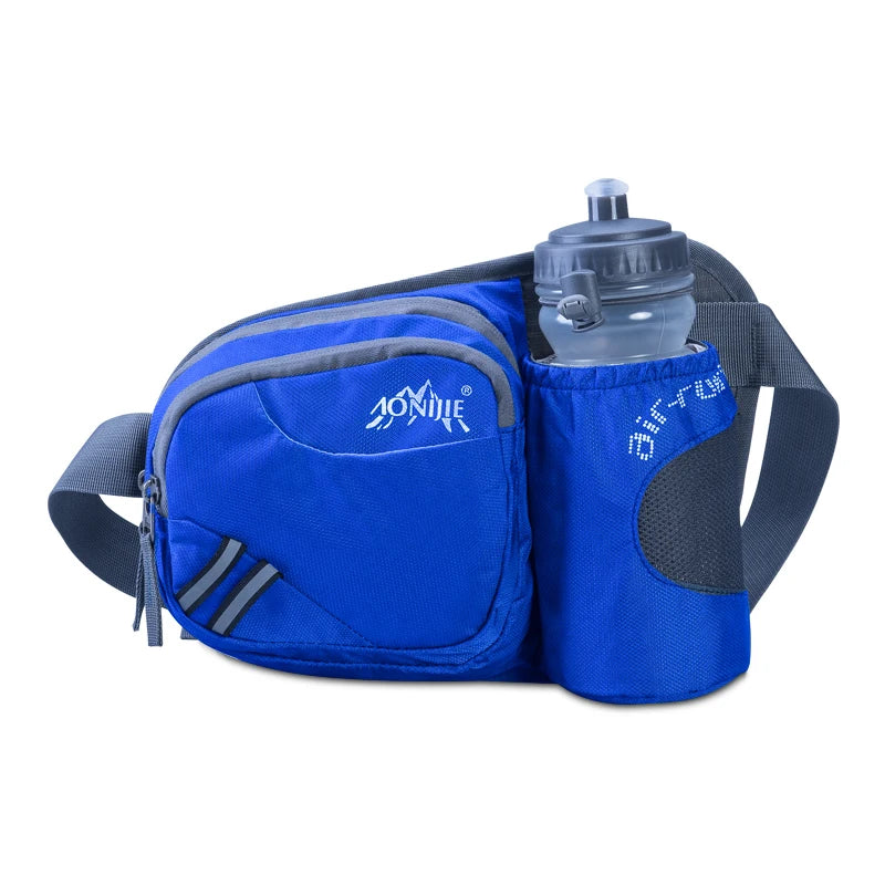 E809 Hydration Fanny Pack Waist Bag Bum Bag Running Belt Water Bottle Holder Jogging Marathon Race Fitness Gym Travel