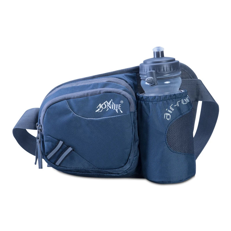 E809 Hydration Fanny Pack Waist Bag Bum Bag Running Belt Water Bottle Holder Jogging Marathon Race Fitness Gym Travel